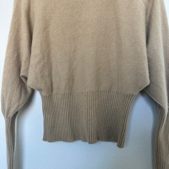 J. Crew 100% Cashmere Turtleneck Sweater in Tan Size Large - Picture 7 of 8